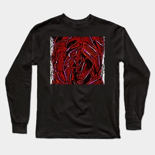 Red Beating Heart Long Sleeve T-Shirt